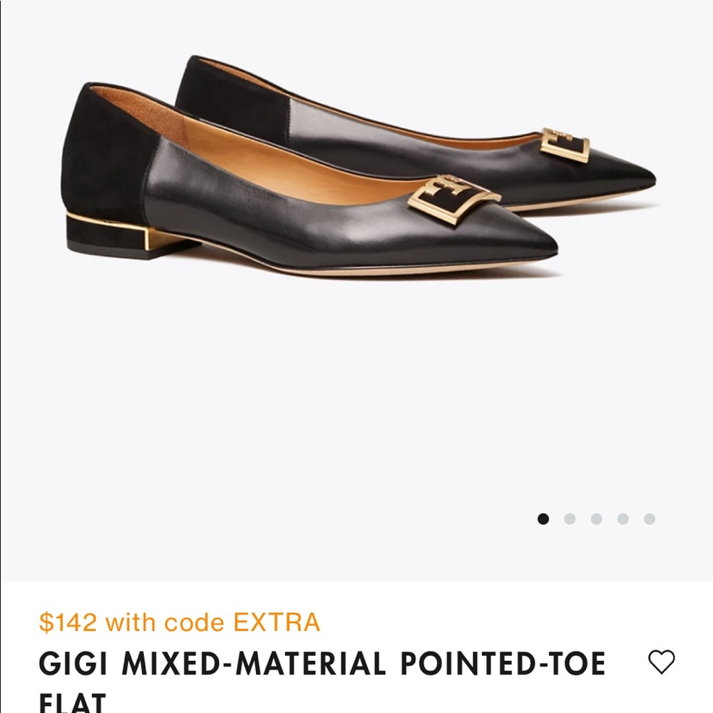 Tory burch- POINTED-TOE FLAT- brand new